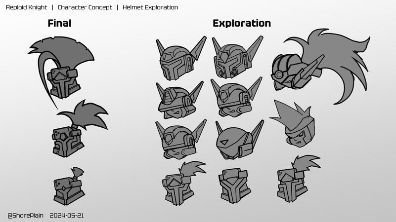 Reploid Knight | Helmet Design